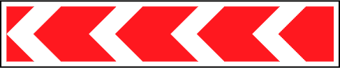 Дорожный знак 1.34.1, 1.34.2. Направление поворота