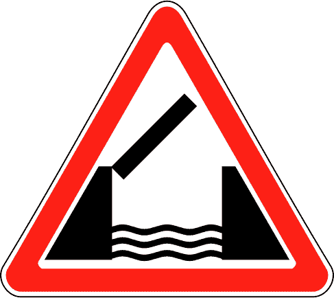 Дорожный знак 1.9. Разводной мост