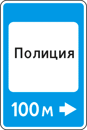 Дорожный знак 7.13. Полиция